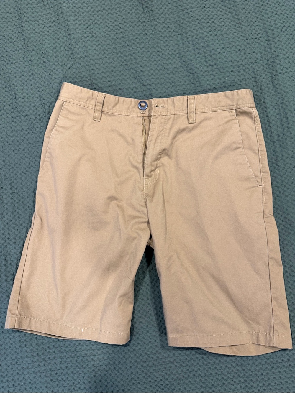 Volcom Men's Flat Front Tan Shorts
